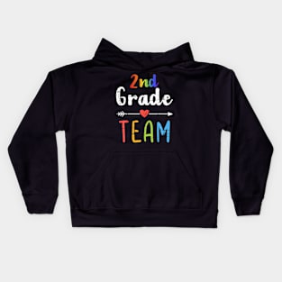 2Nd Grade Team Second Back To School Student Teacher Squad Kids Hoodie